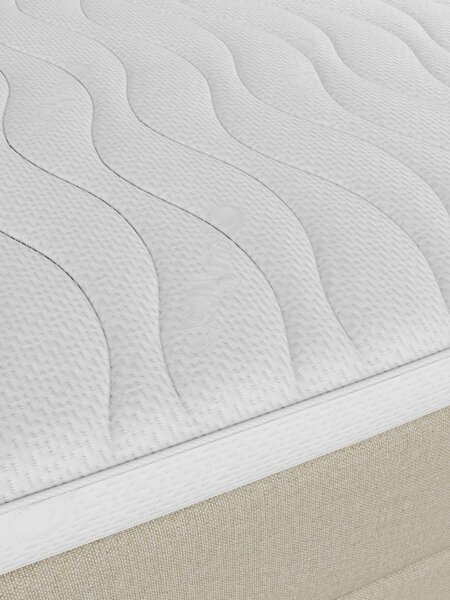 Sommier tapissier 90x200 HEMLA + TOSEN Sable-91 Moyen