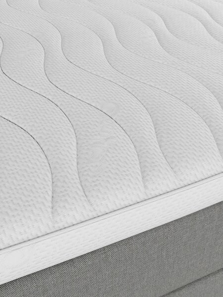 Boxspring 90x200 REIPA + TOSEN grijs-23 hard