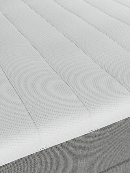 Boxspring krevet 140x200 cm TYRIA + FLYA siva-23 srednje tvr