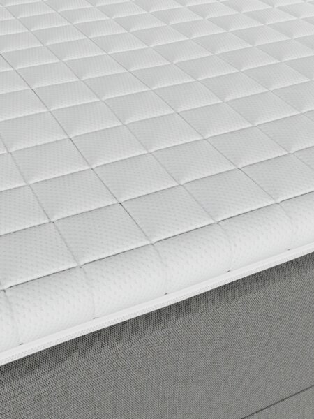 Kontinentalseng 160x200 TYSLA + KOLA grå-23 Fast