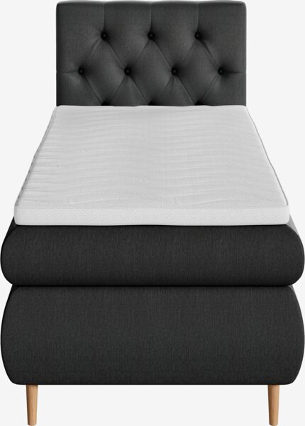 Boxspring 90x200 ANDELVA + TOSEN grijs-40 medium