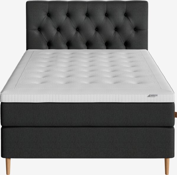 Boxspring 140x200 HEMLA + VOLA grijs-40 medium