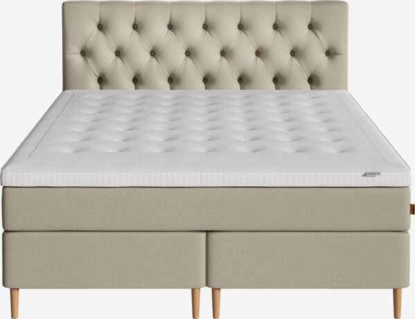 Boxspring 160x200 HEMLA + BRYA zand-91 medium
