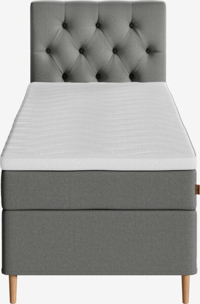 Boxspring 90x200 REIPA + TOSEN grijs-23 hard