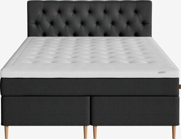 Boxspring 160x200 REIPA + BRYA grijs-40 hard