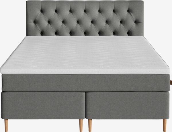 Kontinentalseng 180x210 SOKNA + RESA grå-23 Medium