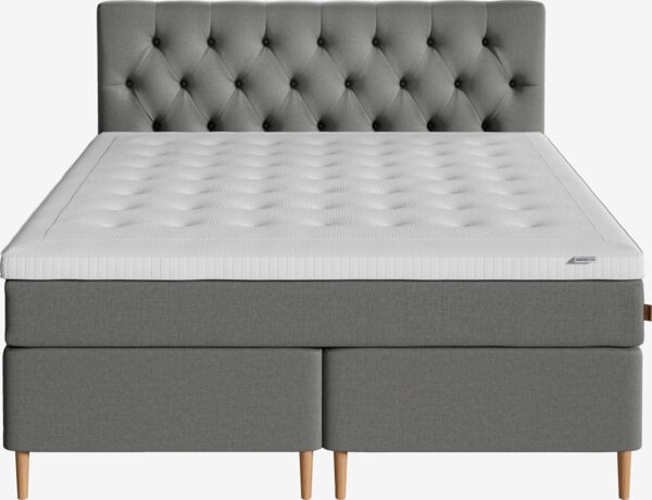 Kontinentalseng 160x200 SOKNA + VOLA grå-23 Medium