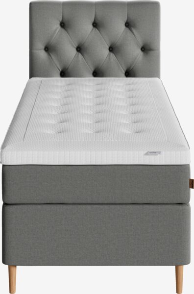 Kontinentalseng 90x200 SOKNA + VOLA grå-23 Medium