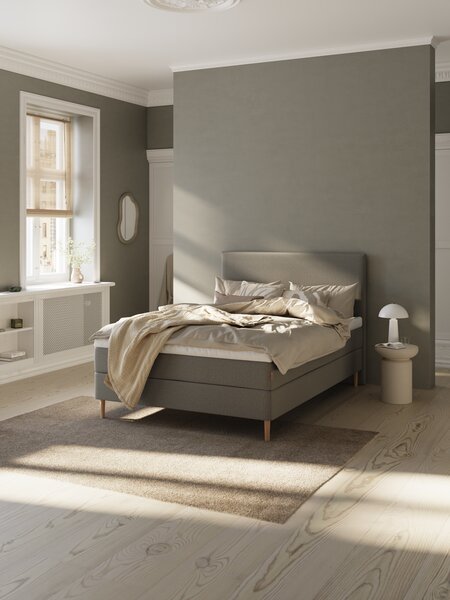 Kontinentalseng 120x200 NEVLA + MURU grå-23 Fast