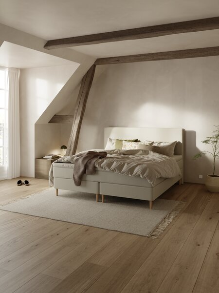 Kontinentalseng 160x200 NEVLA + MURU sand-91 Medium