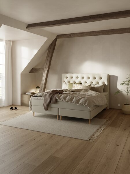 Kontinentalseng 160x200 NEVLA + MURU sand-91 Medium