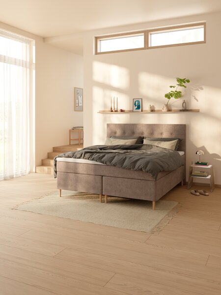 Sengegavl 90x124 NISA brun-92