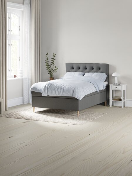 Kontinentalseng 140x200 SOKNA + TOSEN grå-40 Medium