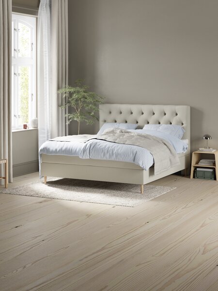 Kontinentalsäng 90x200 cm VEFNA + EKSO Sand-91 Mjuk