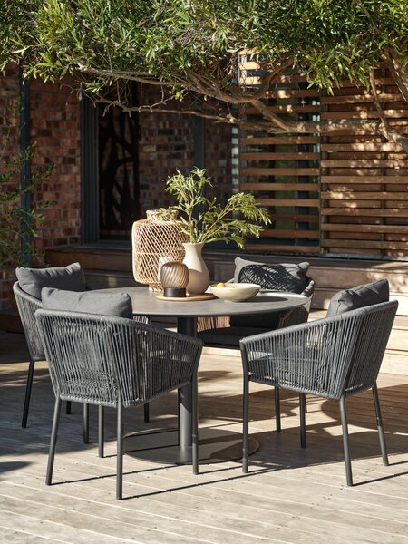 Τραπέζι κήπου VAMDRUP Ø120 γκρι