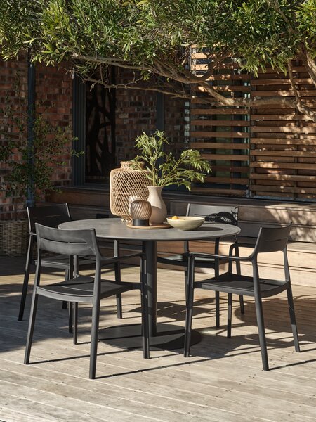 Τραπέζι κήπου VAMDRUP Ø120 γκρι