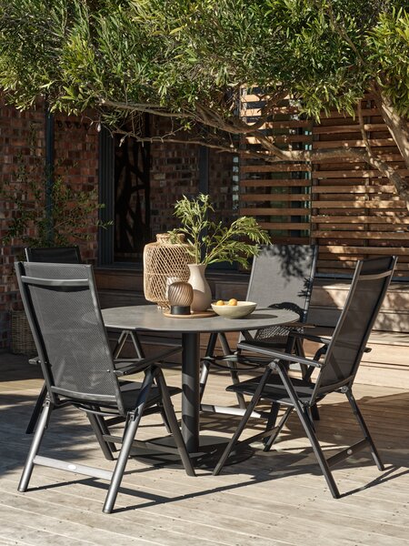 Τραπέζι κήπου VAMDRUP Ø120 γκρι