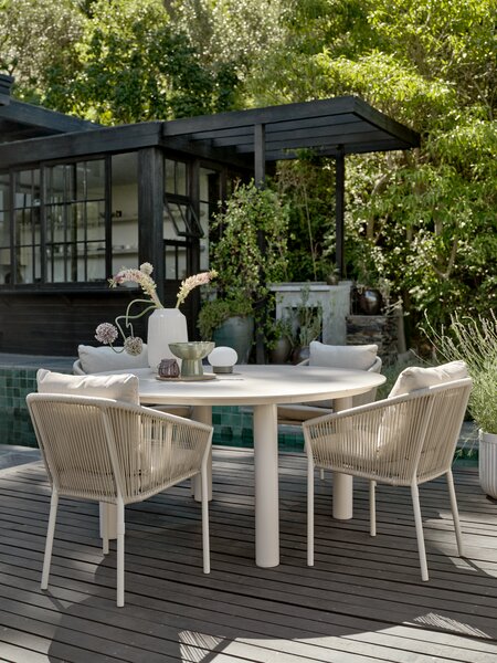 Kerti asztal SURNADAL ÁTM150 bézs