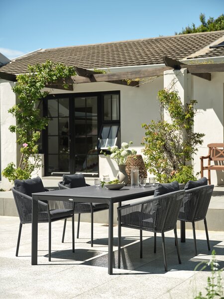 Table de jardin KUMLA l95xL200 gris