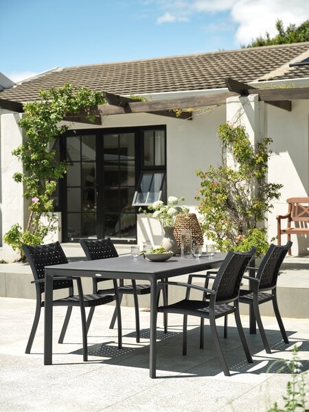 Table de jardin KUMLA l95xL200 gris