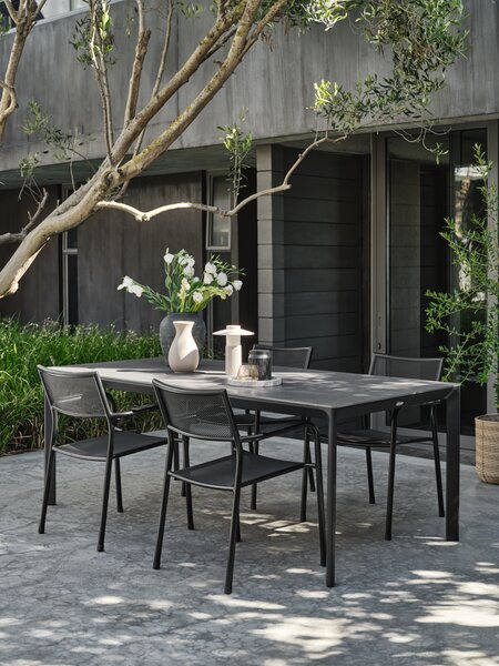 Table de jardin KUMLA l95xL200 gris