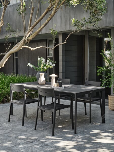 Table de jardin KUMLA l95xL200 gris