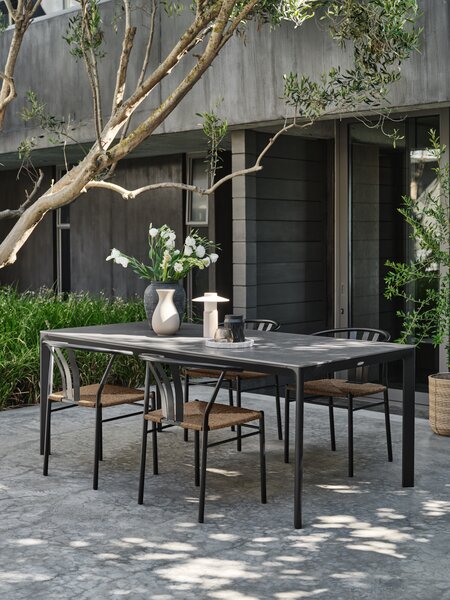 Table de jardin KUMLA l95xL200 gris