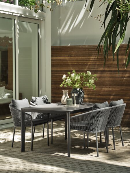 Silla apilable GILJA secado rápido gris