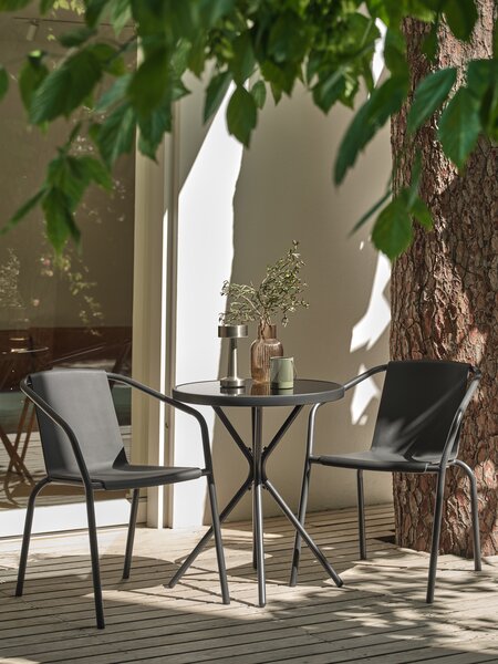 Silla apilable MODUM negro