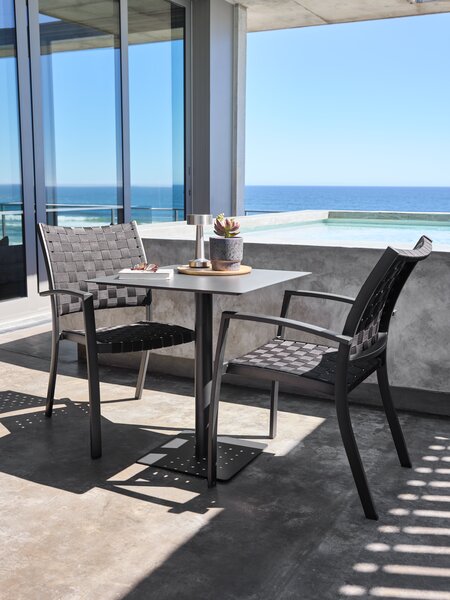 KAPPRUET D65 stůl + 2 GLOMFJORD židle černá