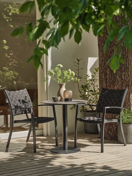 VAMDRUP Ø70 stůl šedá +2 GLOMFJORD židle černá