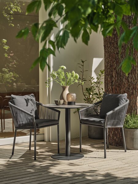 Silla apilable GILJA secado rápido gris