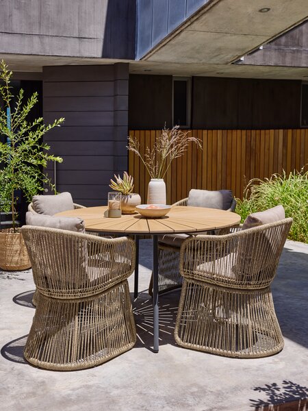 Vrtni stol RANGSTRUP Ø130 natur/crna