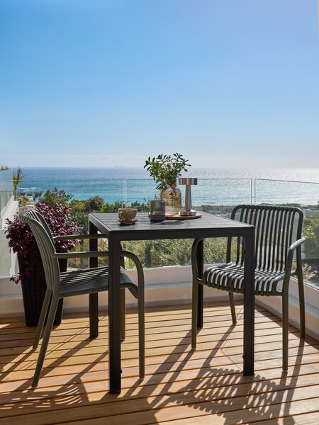 Table de jardin JERSORE l70xL70 noir