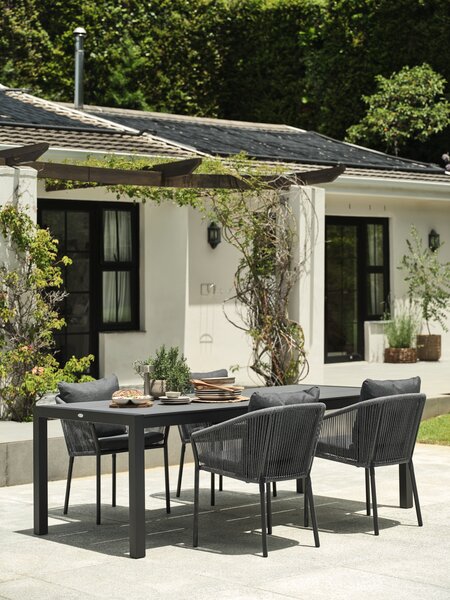 Silla apilable GILJA secado rápido gris