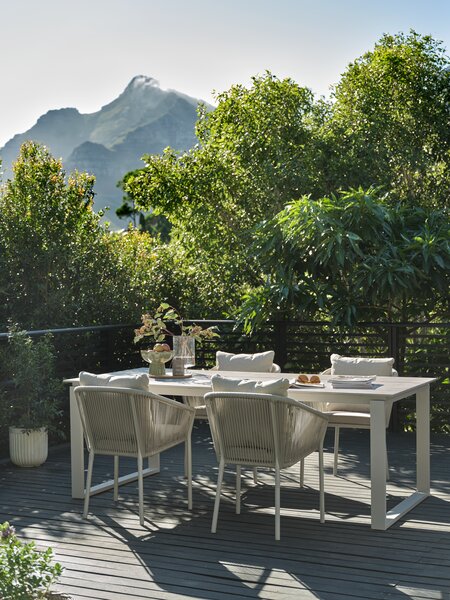 Vrtna miza SONNERUP Š100xD215 bež