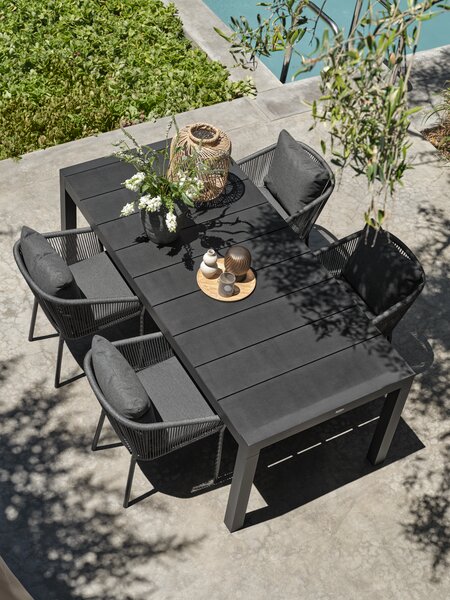 Stohovací židle GILJA rychleschnoucí šedá