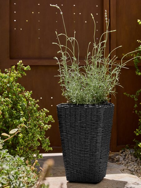 Panier pour plantes KUBB l30xL30xH50cm noir