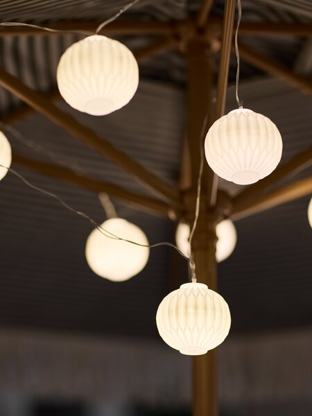 Udendørs lyskæde ISFUGL L365 cm med 10 LED hvid