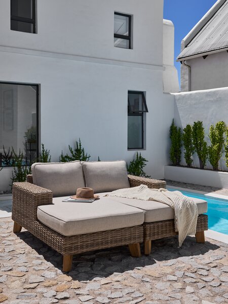 Bain de soleil HUSAA l88xL162 gauche naturel