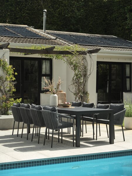 Silla apilable GILJA secado rápido gris