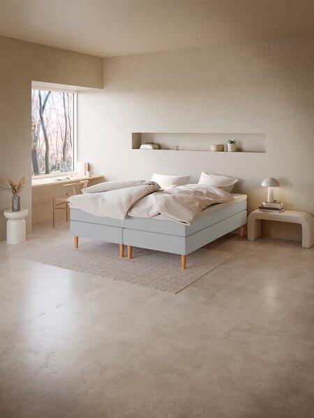 Kontinentalseng 180x200cm DUNLOPILLO ENA grå-32 Medium