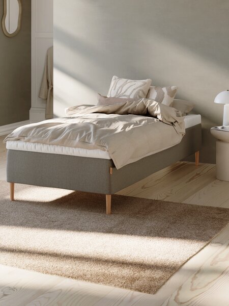 Resårbotten 90x200cm DINGLA + MURU grå-23 medium