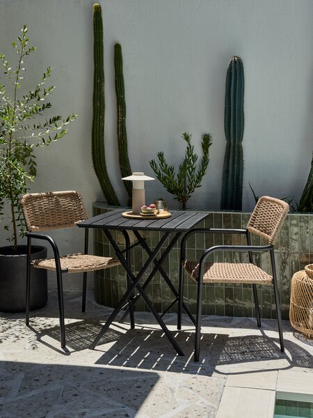 Balkonový stolek SANDVIKA 65x65 černá