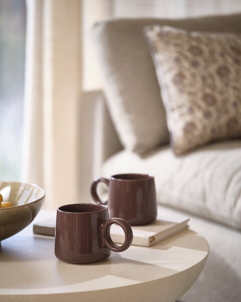 Kubek MELVIN Ś10xW9 cm 37 cl przydymiony fiolet