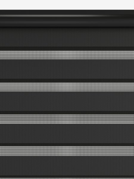 Rullegardin Duo ALSTEN 90x210cm m/kassette sort