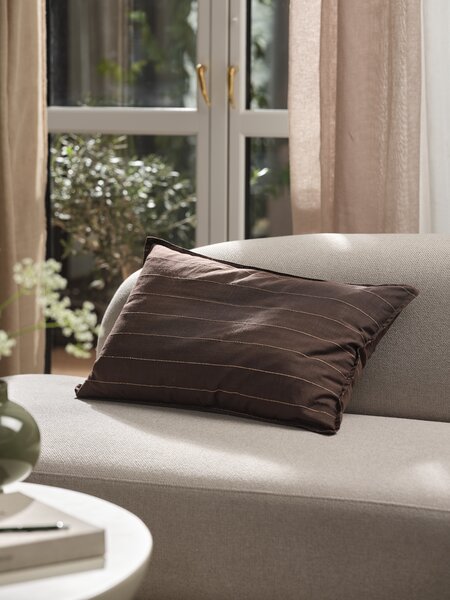 Fodera cuscino POPPEL 40x60 cm marrone/kaki pallido