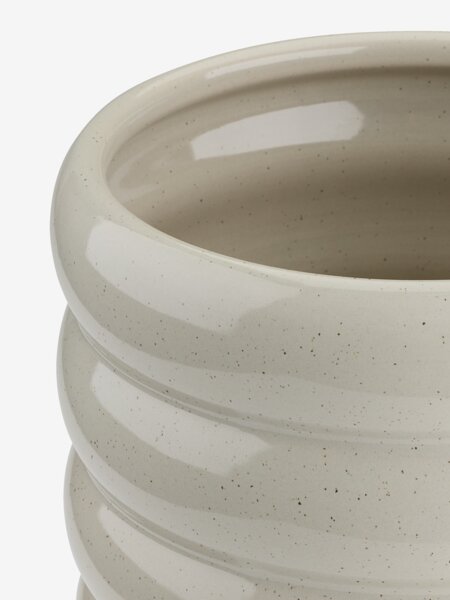 Blomsterpotte MANFRED Ø18xH15cm beige