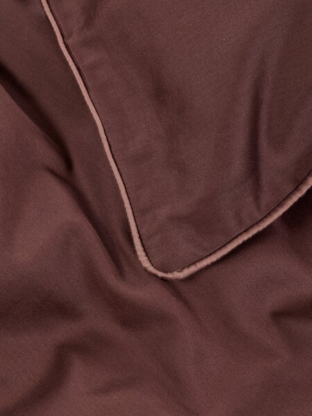Completo copripiumino in raso SANNA 160x210 cm col.melanzana
