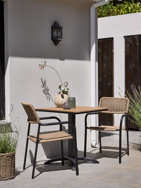 Table bistrot HOBRO l70xL70 naturel